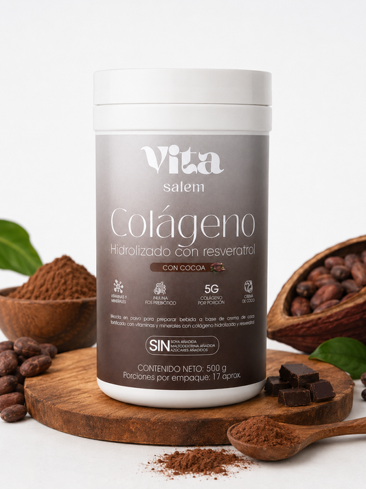 Colágeno con resveratrol sabor a cocoa