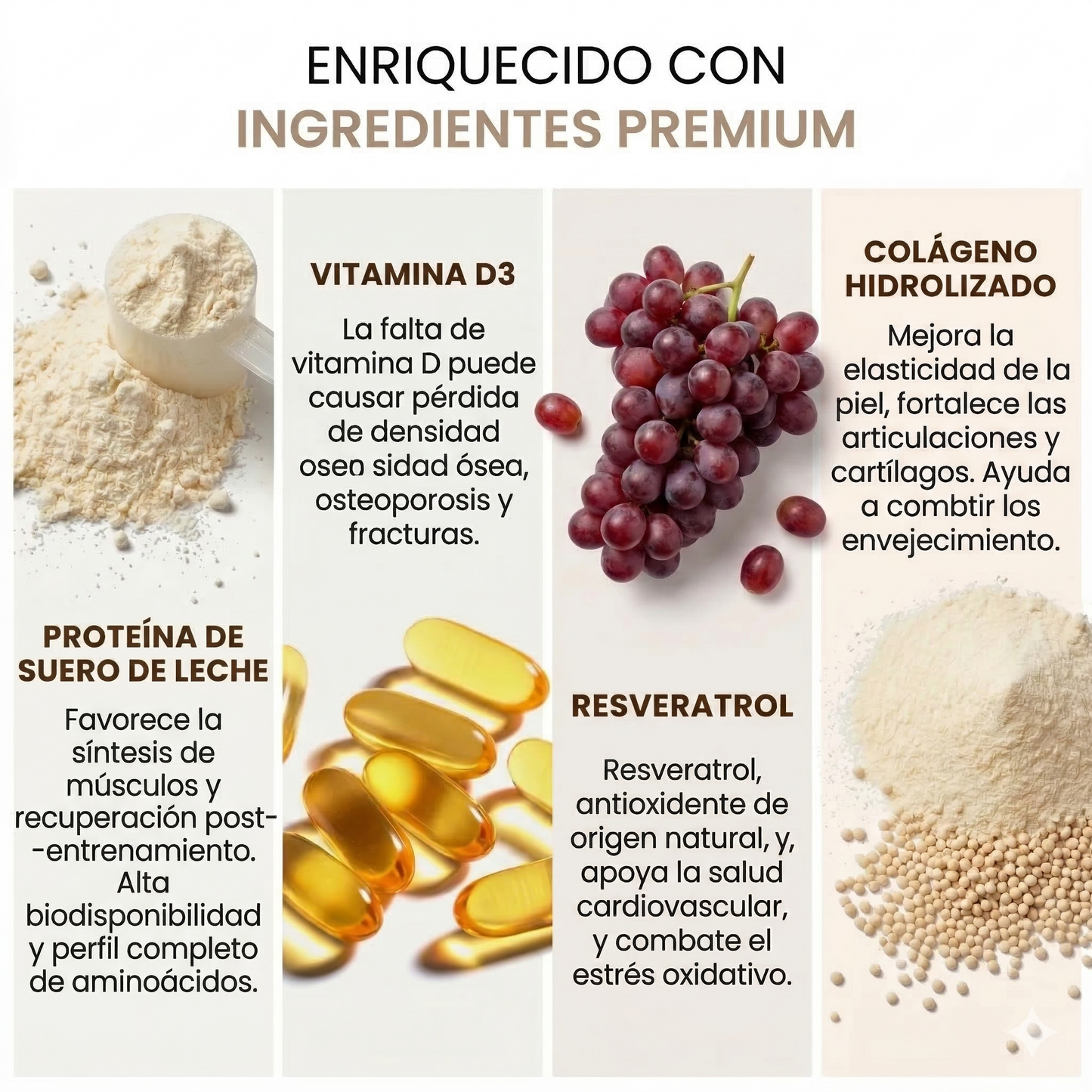 Colágeno con resveratrol sabor a fresa combo x 2