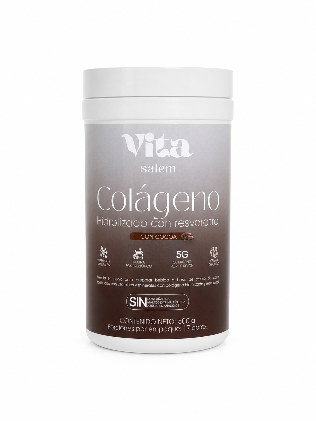 Colágeno con resveratrol sabor a cocoa
